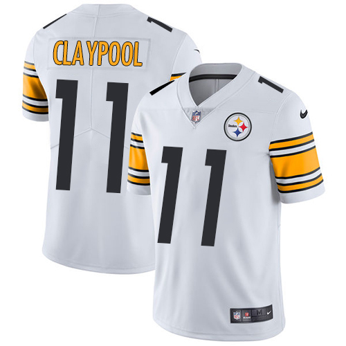 Cheap Pittsburgh Steelers 11 Chase Claypool White Youth Stitched NFL Vapor Untouchable Limited Jersey